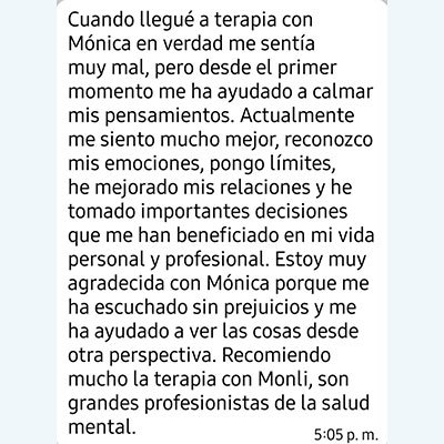 Comentario Psicología MONLI